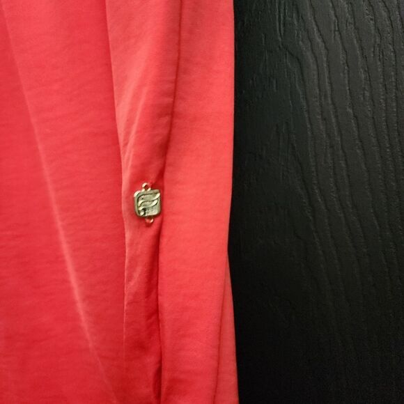 Fabletics EcoSatin Crop Pant - Strawberry Red/Black - Picture 9 of 16